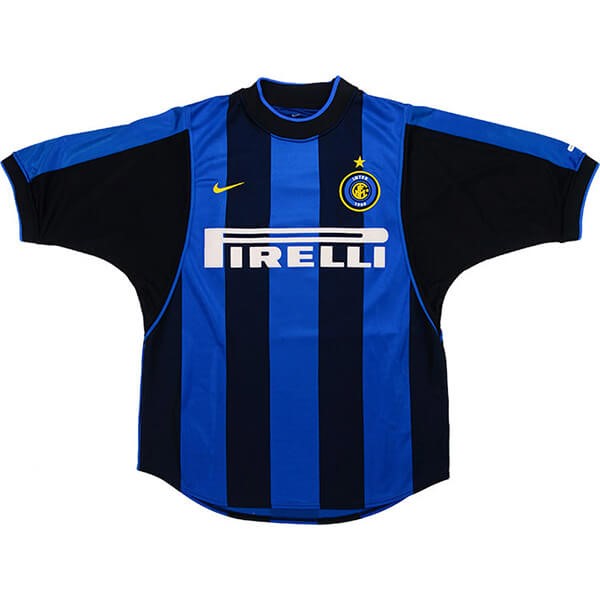 Tailandia Camiseta Inter Milan Primera equipación Retro 2000 2001 Azul